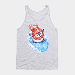 Cute Penguin on Ice Tank Top